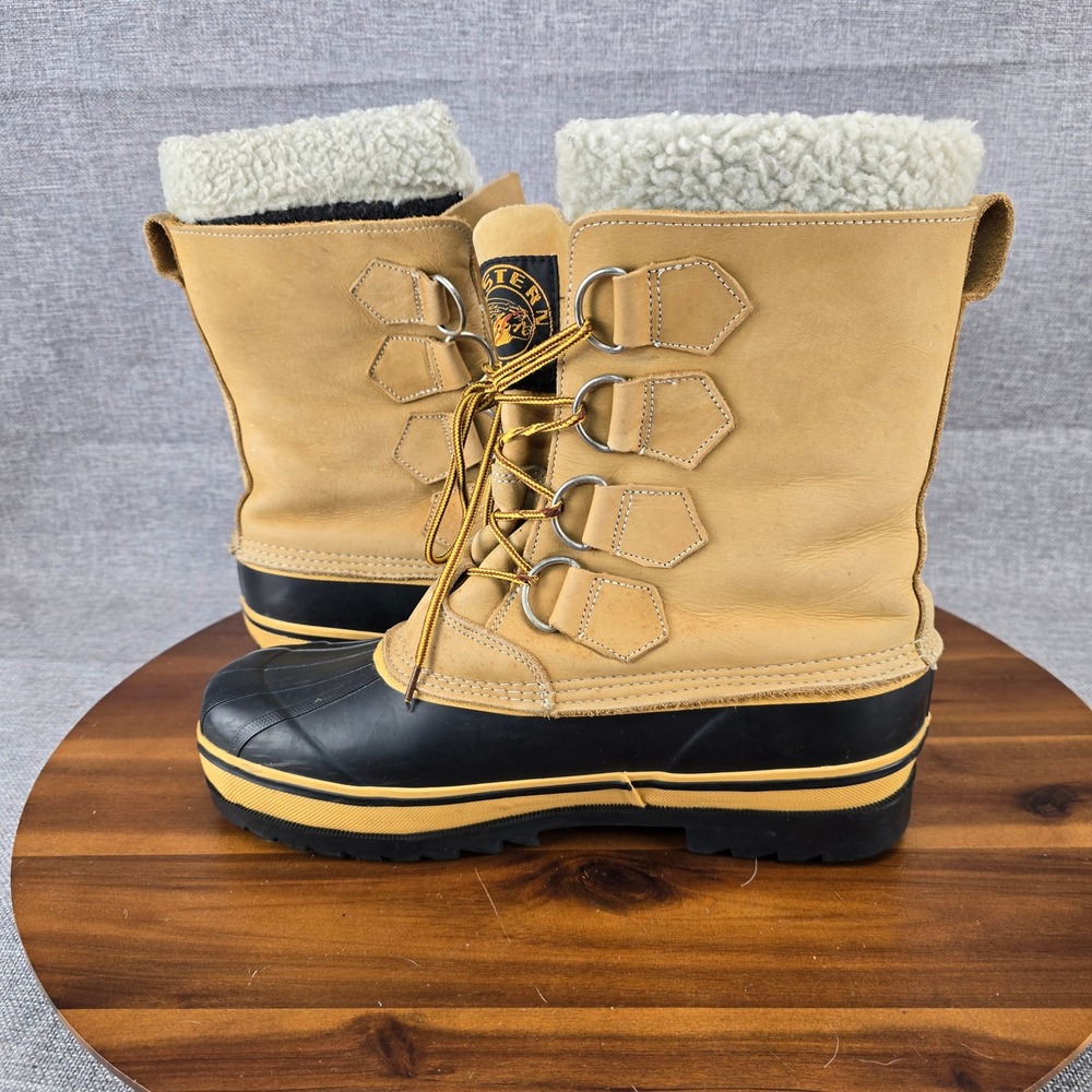 Western Chief Mens Tan Black Steel Shank Insulated Winter Snow Duck Boots Sz 10 - Picture 7 of 14